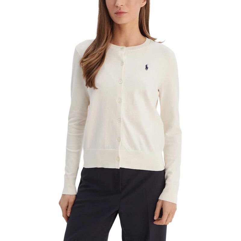 Polo Ralph Lauren Stretch Cotton Blend Crewneck Cardigan image number 0